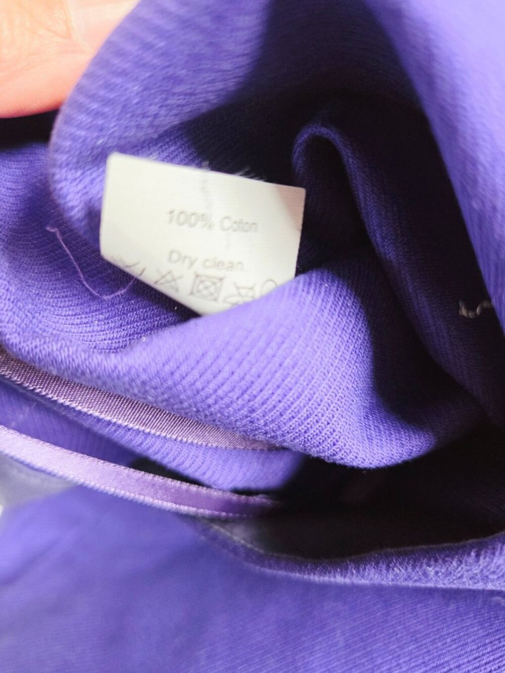 J. Crew Factory Women's Mini Skirt 100% Cotton Indigo Purple Size 6 NWT - Picture 5 of 10